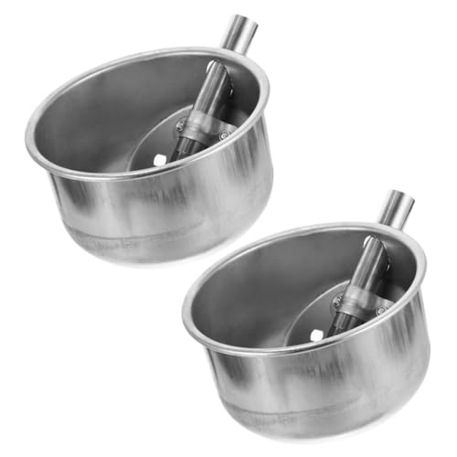 Happyyami Erhöhter Wassernapf Für Schweine Aus Edelstahl Automatische Viehtränke Tiefe Schüssel Mit 15 cm Durchmesser Leicht Zu Befüllen von Happyyami