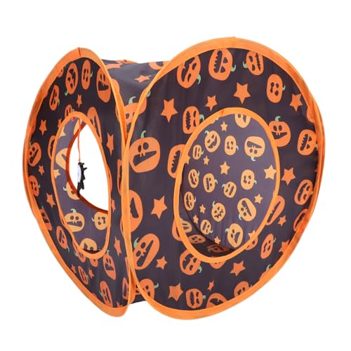 Happyyami Faltbarer Katzentunnel für Kleine Haustiere Interaktives mit Halloween für Katzen und Nagetiere Fördert das Spielverhalten Bindung zu Transportieren Verstauen Happyyami Faltbarer Katzentunnel für Kleine Haustiere Interaktives mit Halloween für Katzen und Nagetiere Fördert das Spielverhalten Bindung zu Transportieren Verstauen von Happyyami