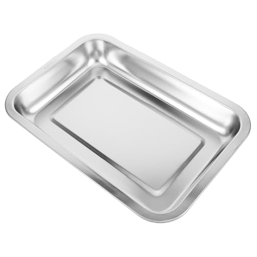 Happyyami Für Katzen Edelstahl Katzenklo Offenes Katzenstreu Tablett 304 Material Rostfrei Ideal Für Kleine Katzen Und Kätzchen Leicht Zu Reinigen Langlebig Und Kitten Katzenklo von Happyyami
