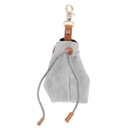 Happyyami Canvas Futterbeutel Für Hunde Tragbare Leckerli-Tasche Strapazierfähigem Material Für Hundetraining Und Mit Einfachem Zugriff Snacks Und Futter von Happyyami