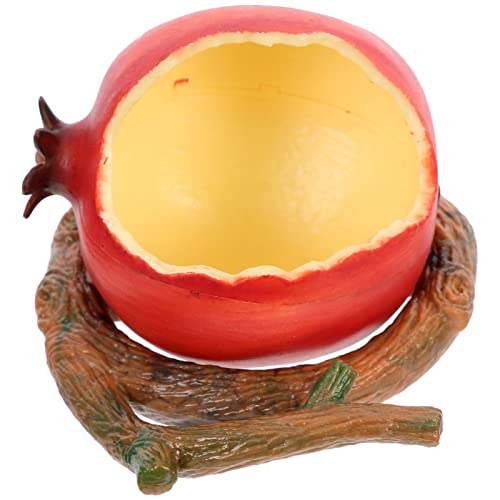 Happyyami 1stück Parrot Feeding Box Granatapfelform Sauberer Und Hygienischer Futterspender Für Vögel Geeignet Für Papageien Sittiche Und Andere Vogelarten Einfach Zu Reinigen Handhaben von Happyyami