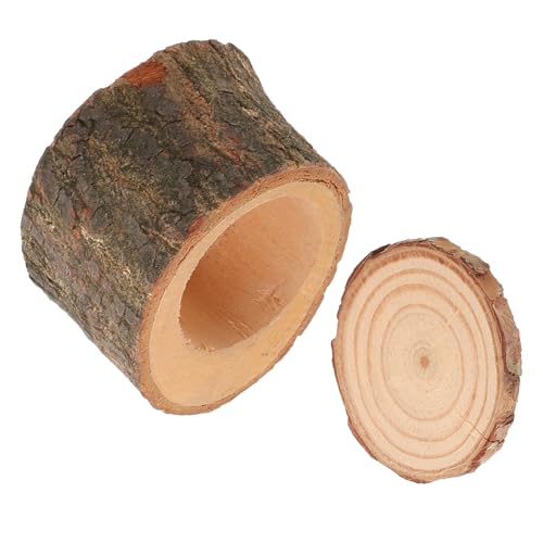Happyyami Kleintier Futter Und Wassernapf Aus Holz Stabil Und rutschfest Für Hamster Meerschweinchen Und Papageien Langlebig Und Wiederverwendbar Mit Praktischem Deckel Für Sauberes von Happyyami