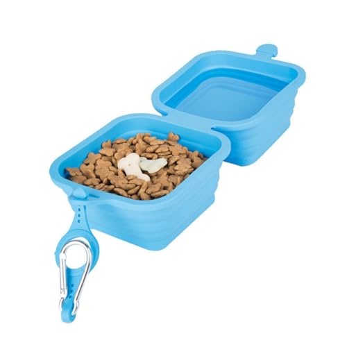 Happyyami Silikon-wassernapf Für Hunde Futternapf Für Haustiere Tragbar Mit Karabiner Leicht Zu Tragen von Happyyami