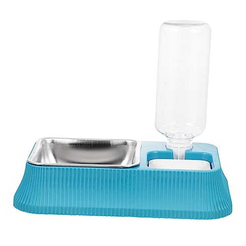 Happyyami Automatischer Wasserspender Und Futterstation Für Haustiere Rutschfester Hundenapf Mit Abnehmbarem Futternapf Langlebig Und Hygienisch Für Kleine Hunde Und Katzen von Happyyami
