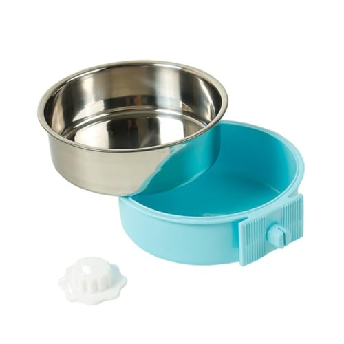 Happyyami Hängender Futternapf Für Katzen Tragbarer Rutschfester Und Abnehmbarer Fressnapf Aus Edelstahl Für Bequemes Füttern Pflegeleicht Und von Happyyami