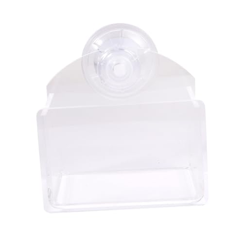 Happyyami Saugnapf Futter Und Wasserschale Für Reptilien Transparent Für Wandmontage Geeignet Für Eidechsen Schildkröten Geckos Und Andere Haustiere Leicht Zu Reinigen von Happyyami
