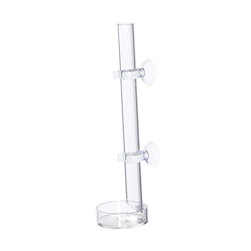 Happyyami Acryl-shrimpe Futterröhre Mit Futterbecken Transparenter Futterautomat Für Aquarien Installieren Für Garnelenhaltung Robust Lebensmittelechtem Material von Happyyami