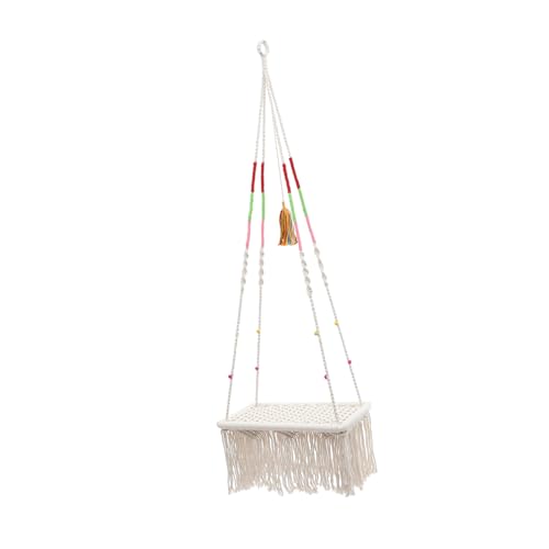 Happyyami Hängende Katzenstreu Katzenhängematte Für Den Haushalt Gewebte Hängematte Katzenzubehör Schwingendes Katzenbett Dekorative Katzenhängematte Boho- Baumwollseil Spitze Aufzüge Happyyami Hängende Katzenstreu Katzenhängematte Für Den Haushalt Gewebte Hängematte Katzenzubehör Schwingendes Katzenbett Dekorative Katzenhängematte Boho- Baumwollseil Spitze Aufzüge von Happyyami