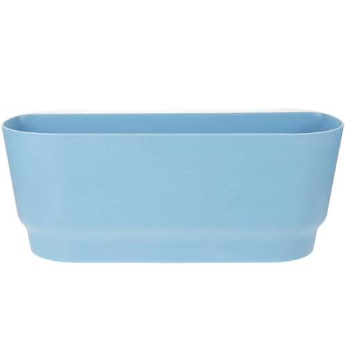 Happyyami Hängende Pflanzgefäße Für Geländer Hängender Pflanzenkorb Hängende Pflanzgefäße Für Pflanzen Im Freien Geländer Blumentopf Außen Geländer Topf Hängetöpfe Mit Haken Plastik Sky-Blue Happyyami Hängende Pflanzgefäße Für Geländer Hängender Pflanzenkorb Hängende Pflanzgefäße Für Pflanzen Im Freien Geländer Blumentopf Außen Geländer Topf Hängetöpfe Mit Haken Plastik Sky-Blue von Happyyami
