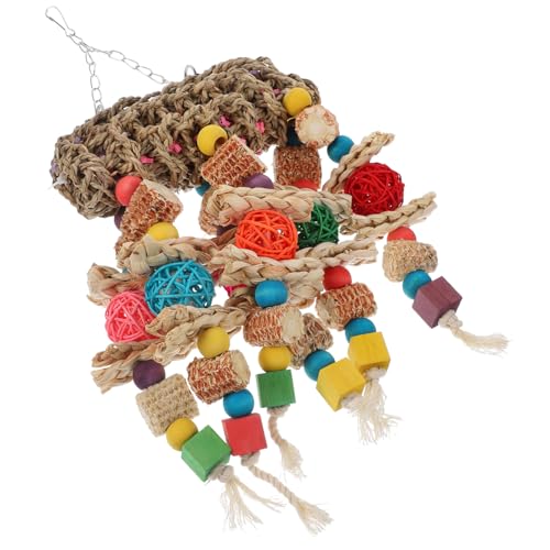 Happyyami Papageien Kauspielzeug Robustes Holzspielzeug Zum Klettern Und Beißen Für Vögel Für Käfige Fördert Gesundheit Und Aktivität Durch Lebendige Farben Und Sicheres Material von Happyyami