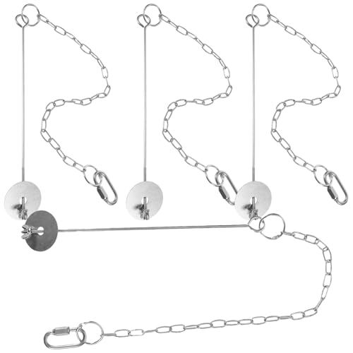 Happyyami Hängender Vogelfutterspender 4 Stück Aus Edelstahl Obsthalter Für Vögel Futterspender Für Käfige Und Draußen Installieren Mit Kette Für Papageien Und Wildvögel von Happyyami
