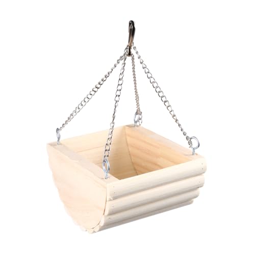 Happyyami Hängendes Hamsterschaukelnest Aus Holz Für Haustiere Als Schlaf Und Spielplatz Für Hamster Und Andere Kleintiere Konstruktion Und Gemütliches Design von Happyyami