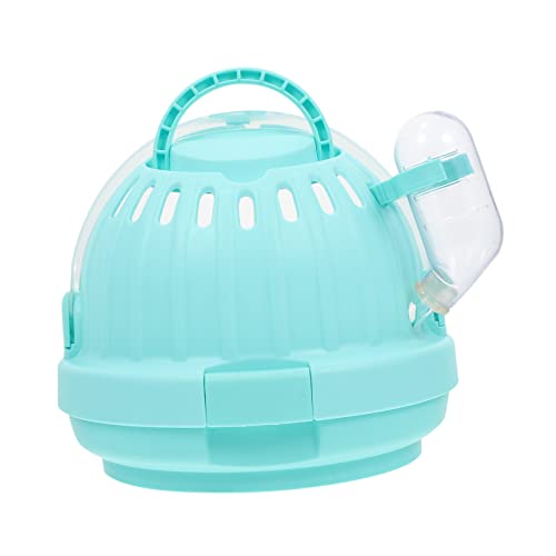 Happyyami Portable Hamster Carrier Cage Für Kleine Haustiere Tragbare Außentransportbox Mit Matratze Und Trinkflasche Für Hamster Mäuse Und Andere Nagetiere von Happyyami