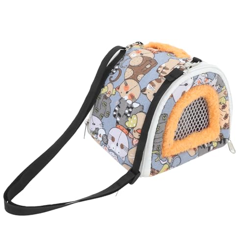 Happyyami Hamster Aus Tasche Tragetasche Für Kleintiere Haustiertragerucksack Haustierkiste Hundetragetaschen Für Kleine Hunde Müllbeutel Welpe Hamster-Aufbewahrungstasche Nagetier Colorful von Happyyami