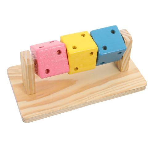 Happyyami Kauspielzeug Aus Holz Für Hamster Kaninchen Und Chinchillas Beschäftigungsspielzeug Zum Nagen Und Spielen Naturholz Für Kleintierkäfige von Happyyami