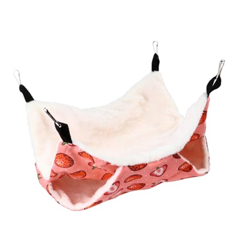 Happyyami Doppellagige Hängematte für Hamsterkäfige Warme Plüschige Schlafmatte für Kleine Haustiere Installieren Waschbar Geeignet für Hamster Meerschweinchen und Ratten Happyyami Doppellagige Hängematte für Hamsterkäfige Warme Plüschige Schlafmatte für Kleine Haustiere Installieren Waschbar Geeignet für Hamster Meerschweinchen und Ratten von Happyyami