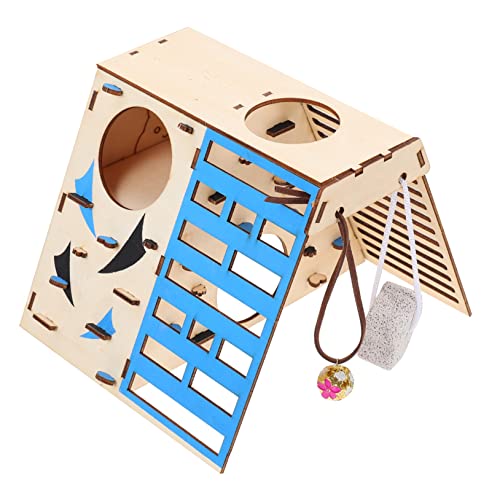Happyyami Hamster Spielzeug Fitness Haus Mit Kletterleiter Und Brücke Multifunktionale Kleintier-spielstätte Für Gesunde Bewegung Und Unterhaltung Für Hamster Und Kleine Haustiere Happyyami Hamster Spielzeug Fitness Haus Mit Kletterleiter Und Brücke Multifunktionale Kleintier-spielstätte Für Gesunde Bewegung Und Unterhaltung Für Hamster Und Kleine Haustiere von Happyyami