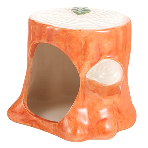Happyyami Keramik Hamster Hideout Stumpfform Nest Kühlung Haus Kleine Haustier Versteck Spielplatz Schlafplatz Happyyami Keramik Hamster Hideout Stumpfform Nest Kühlung Haus Kleine Haustier Versteck Spielplatz Schlafplatz von Happyyami