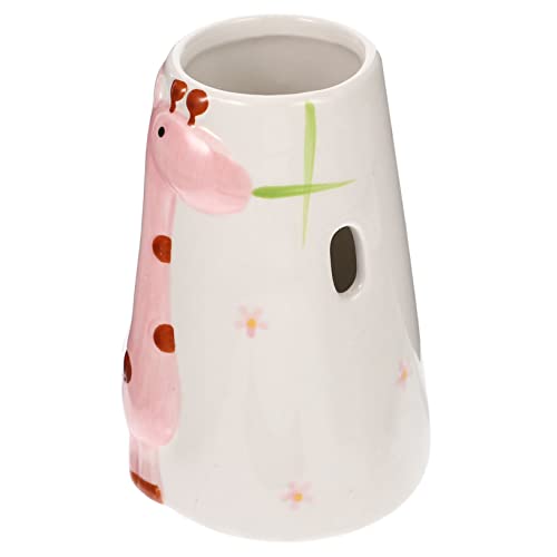 Happyyami Trinkflasche Hase Hamster-Keramik-wasserflasche Trinkspender Für Hamster Wasserflaschenbasis Für Haustierkäfige Häschentränkenständer Wassernapf Für Kaninchen Wasserregal Für Haustiere Rosa von Happyyami