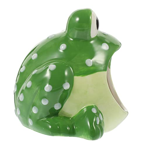 Happyyami Hamster Schlafhaus Aus Keramik Kühlendes Versteck Für Kleine Haustiere Für Sommer Tierfreundliches Design Frosch von Happyyami