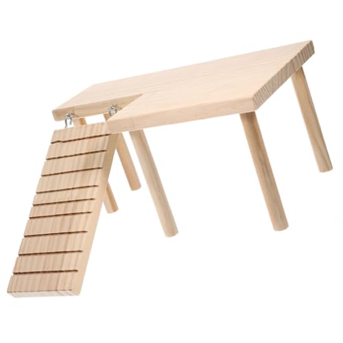 Happyyami Hamster-Spielplattform Aus Holz Mit Leiter Kleintier-Ständer Plattform Holzspiel-Turntisch Meerschweinchen Barsch Spielplatzspielzeug Für Eichhörnchen Rennmaus Chinchilla Happyyami Hamster-Spielplattform Aus Holz Mit Leiter Kleintier-Ständer Plattform Holzspiel-Turntisch Meerschweinchen Barsch Spielplatzspielzeug Für Eichhörnchen Rennmaus Chinchilla von Happyyami