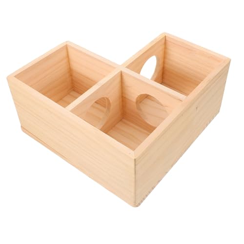 Happyyami Mehrkammer-hamsterhaus-Spielzeug Hölzerner Hamsterkastentunnel Als Versteck Happyyami Mehrkammer-hamsterhaus-Spielzeug Hölzerner Hamsterkastentunnel Als Versteck von Happyyami