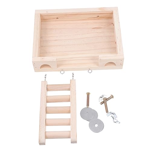 Happyyami Hamster Kletterleiter Praktische Plattform Mit Treppe Für Kleine Haustiere Klettern Und Ausruhen Und Langlebige Konstruktion Für Hamster Ratten Und Andere Nager von Happyyami