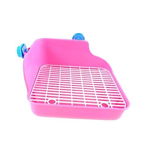 Happyyami Potty Trainer Ecken-Toilette Für Kleine Tiere Für Hamster Meerschweinchen Kaninchen Und Chinchillas Einfach Zu Bedienen Und Platzsparend von Happyyami
