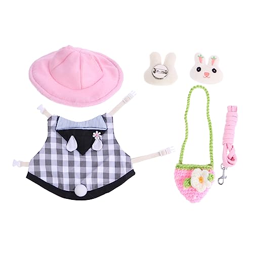 Happyyami Westenleine Für Kleintiere Aus Plaid-Material Atmungsaktiv Und Leicht Zu Reinigen Inklusive Mütze Haarnadel Weste Leine Und Tasche Zum Spazierengehen Mit Hamster Oder Kaninchen Happyyami Westenleine Für Kleintiere Aus Plaid-Material Atmungsaktiv Und Leicht Zu Reinigen Inklusive Mütze Haarnadel Weste Leine Und Tasche Zum Spazierengehen Mit Hamster Oder Kaninchen von Happyyami