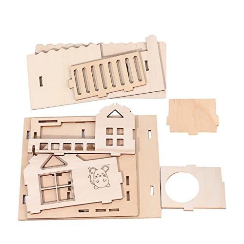Happyyami Holz-hamsterhaus Mit Leiter Doppelschicht Villa Für Kleintiere Gemütlicher Rückzugsort Aus Natürlichem Material Für Hamster Ratten Und Andere Nager Happyyami Holz-hamsterhaus Mit Leiter Doppelschicht Villa Für Kleintiere Gemütlicher Rückzugsort Aus Natürlichem Material Für Hamster Ratten Und Andere Nager von Happyyami