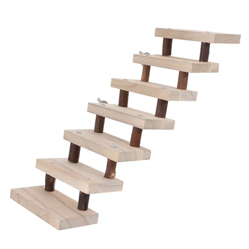 Happyyami Hamster Kletterspielzeug Aus Holz Stufige Treppe Für Kleintiere Fördert Bewegung Und Koordination Für Hamster Chinchillas Und Meerschweinchen Happyyami Hamster Kletterspielzeug Aus Holz Stufige Treppe Für Kleintiere Fördert Bewegung Und Koordination Für Hamster Chinchillas Und Meerschweinchen von Happyyami