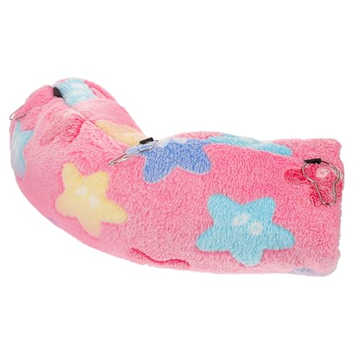 Happyyami Kleintier Hängematte Mit Tunnel Warmes Versteck Für Hamster Meerschweinchen Und Chinchillas Kuscheliges Langlebiges Baumwollmaterial Für Winter Seestern-Design von Happyyami