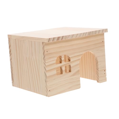 Happyyami Stilvolles Hamsterhaus Aus Holz Mit Mehreren Kammern Versteck Leiter Tunneln Und Futterstation von Happyyami