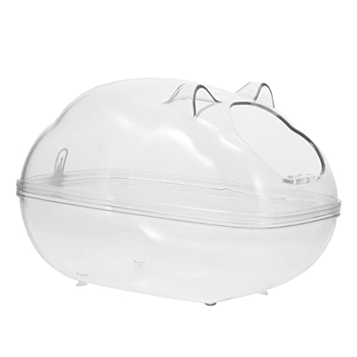 Happyyami Hamsterbad Badezubehör Für Das Bad Badewanne Für Haustiere Hamster Badehaus Einstreu Für Kleintiere Gerbil Sandbad Schale Hamsterkäfige Chinchilla-Badezimmer Plastik Transparent Happyyami Hamsterbad Badezubehör Für Das Bad Badewanne Für Haustiere Hamster Badehaus Einstreu Für Kleintiere Gerbil Sandbad Schale Hamsterkäfige Chinchilla-Badezimmer Plastik Transparent von Happyyami