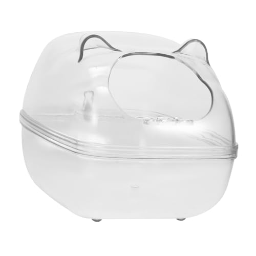 Happyyami Hamster Sandbad Container Transparente Badebox Für Hamster Praktischer Hamsterzubehör Für Sauberkeit Und Pflege Kompaktes Design Langlebig Und Leicht von Happyyami