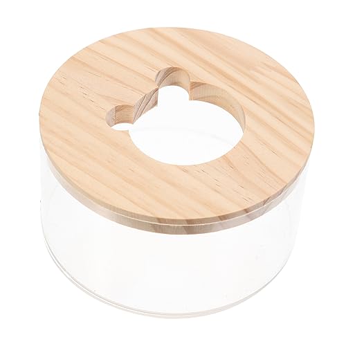 Happyyami Hamster Sandbad Transparente Für Kleine Haustiere Praktischer Sandbad-behälter Für Chinchillas Und Meerschweinchen Design Für Pflege Wohlbefinden Ihrer Tiere von Happyyami