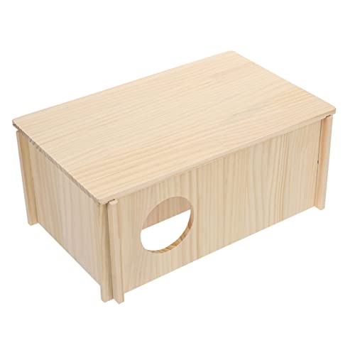Happyyami Hamsterhaus Aus Versteck Für Hamster Und Ratten Häuschen Für Kleintiere Rückzugsort Hamsterkäfig Zubehör Ideale Schlafgelegenheit Für Nager Und Sicher 30x20x20 von Happyyami