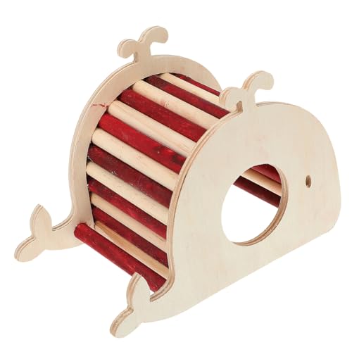 Happyyami Meerschweinchen-holzhaus-versteck Chinchilla Dekoratives Versteck Leiter Sicheres Lustiges Hamsterspielzeug von Happyyami