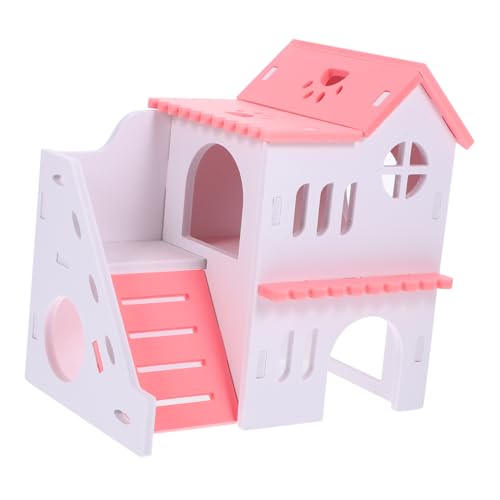 Happyyami Hamster Versteckhaus Farbige Villa Für Zwerghamster Meerschweinchen Kleine Haustiere Langlebig Geruchlos Mit Leiter Für Hamster Und Kleintiere Innen Und Außengehege von Happyyami