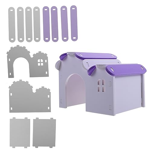 Happyyami Hamster Nest Für Kleine Haustiere Dekorative Villa Für Zwerghamster Warmes Und Kühles Schlafhaus Sicheres Ruhe Und Spielnest Aus Hochwertigem Material von Happyyami