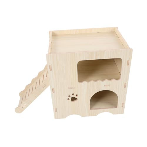 Happyyami Gemütliches Hamsterversteck Aus Holz Kleintier Mit Leiter Haustierbedarf Für Meerschweinchen Happyyami Gemütliches Hamsterversteck Aus Holz Kleintier Mit Leiter Haustierbedarf Für Meerschweinchen von Happyyami
