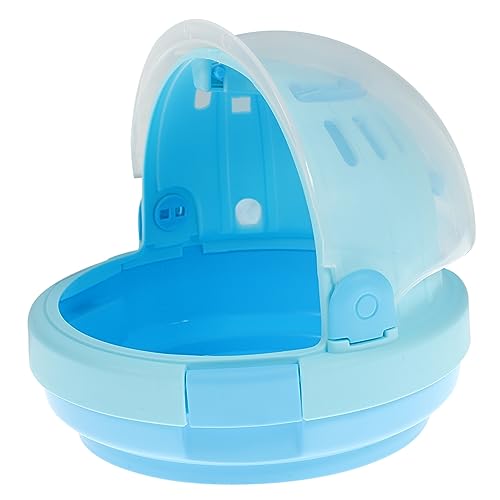 Happyyami Tragbarer Hamsterkäfig Aus Robustem Material wasserdichte Transportbox Für Kleintiere Leicht Zu Reinigende Hamster-Tragetasche Für Ausflüge Für Hamster Und Kleine Haustiere von Happyyami