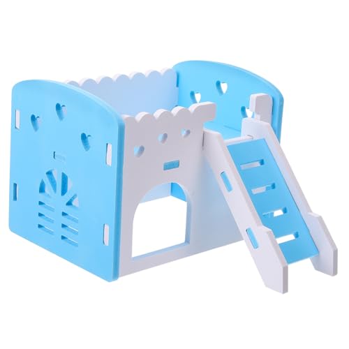 Happyyami Guinea Pig Villa Mit Doppelschichtiger Tierversteck-Haus Für Kleintiere Für Hamster Und Meerschweinchen Und Gemütlich Für Spiel Und von Happyyami