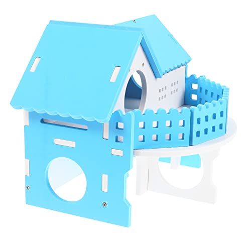 Happyyami Zwei-etagen-Wohnung Für Hamster Delikates Hamsterversteck Und Spielhaus Aus Ökologischem Für Kleine Haustiere Langlebig Und Gesundheitsfördernd von Happyyami