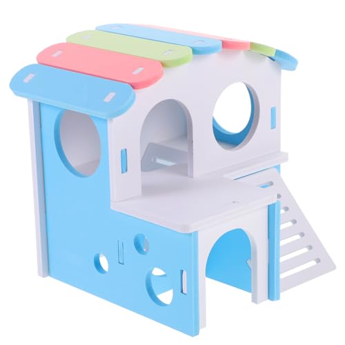 Happyyami Guinea Pig Hideout Haus Für Hamster Doppelschichtige Unterkunft Geräumig Und Für Kleintiere Wie Chinchillas Zwerghamster Und Rennmäuse von Happyyami