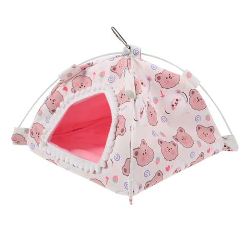 Happyyami Meerschweinchenzelt Schlafzelt Für Kleintiere Haustier Nest Bett Aus Plüsch Und Segeltuch Für Hamster Frettchen Igel Als Versteck Oder Spielplatz Geeignet Für Jahreszeiten von Happyyami