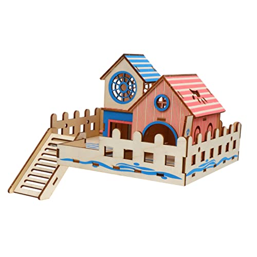 Happyyami Hamster-kletterleiter-Spielzeug Holzhausleiter Kletterspielzeug Für Kleintiere Ratten- Und Mausübungsspielzeug von Happyyami