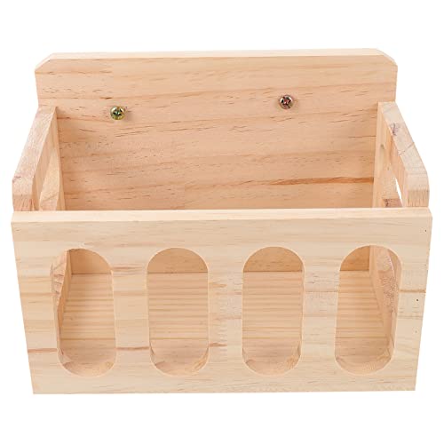 Happyyami Meerschweinchen-kuschel-heu-futterspender Aus Holz Für Hasen Robuste Verarbeitung Tragbar Und Platzsparend von Happyyami