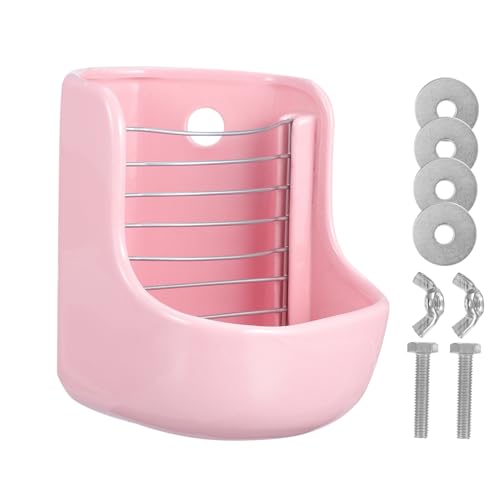 Happyyami Hasengrasständer Wasserschale Futterautomat Futterspender Für Kaninchenkäfige Katzenspielzeug-snackspender Kaninchenkrippe Rennmaus Fressnäpfe Hund Strohhut Chinchilla Rosa Keramik Happyyami Hasengrasständer Wasserschale Futterautomat Futterspender Für Kaninchenkäfige Katzenspielzeug-snackspender Kaninchenkrippe Rennmaus Fressnäpfe Hund Strohhut Chinchilla Rosa Keramik von Happyyami