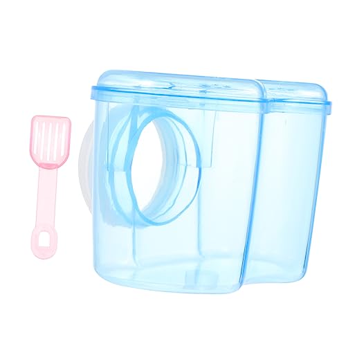 Happyyami Haustier Badezimmer Badebehälter für Haustiere Badezimmer mit Hamsterdusche Toilette im Hamsterkäfig Hamster klo Hamster Terrarium Heimtierbedarf Badezimmer für Hamster Acryl Blue Happyyami Haustier Badezimmer Badebehälter für Haustiere Badezimmer mit Hamsterdusche Toilette im Hamsterkäfig Hamster klo Hamster Terrarium Heimtierbedarf Badezimmer für Hamster Acryl Blue von Happyyami